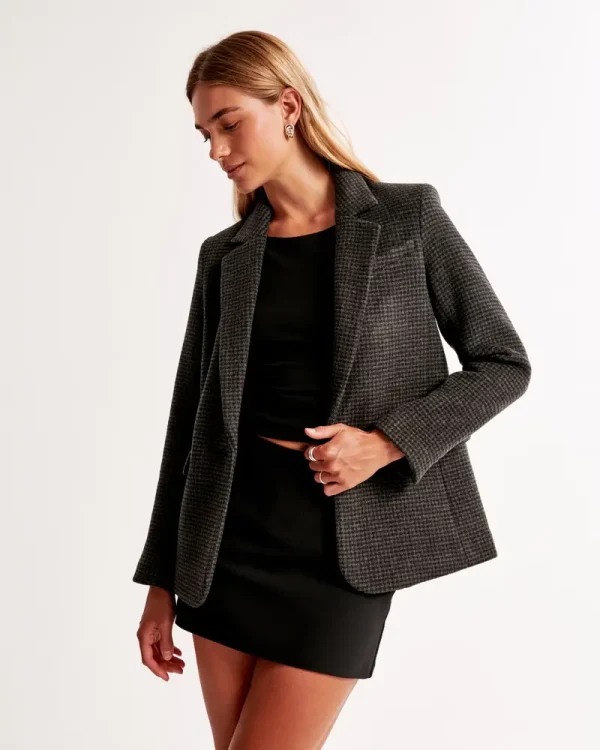 Wool-Blend Blazer